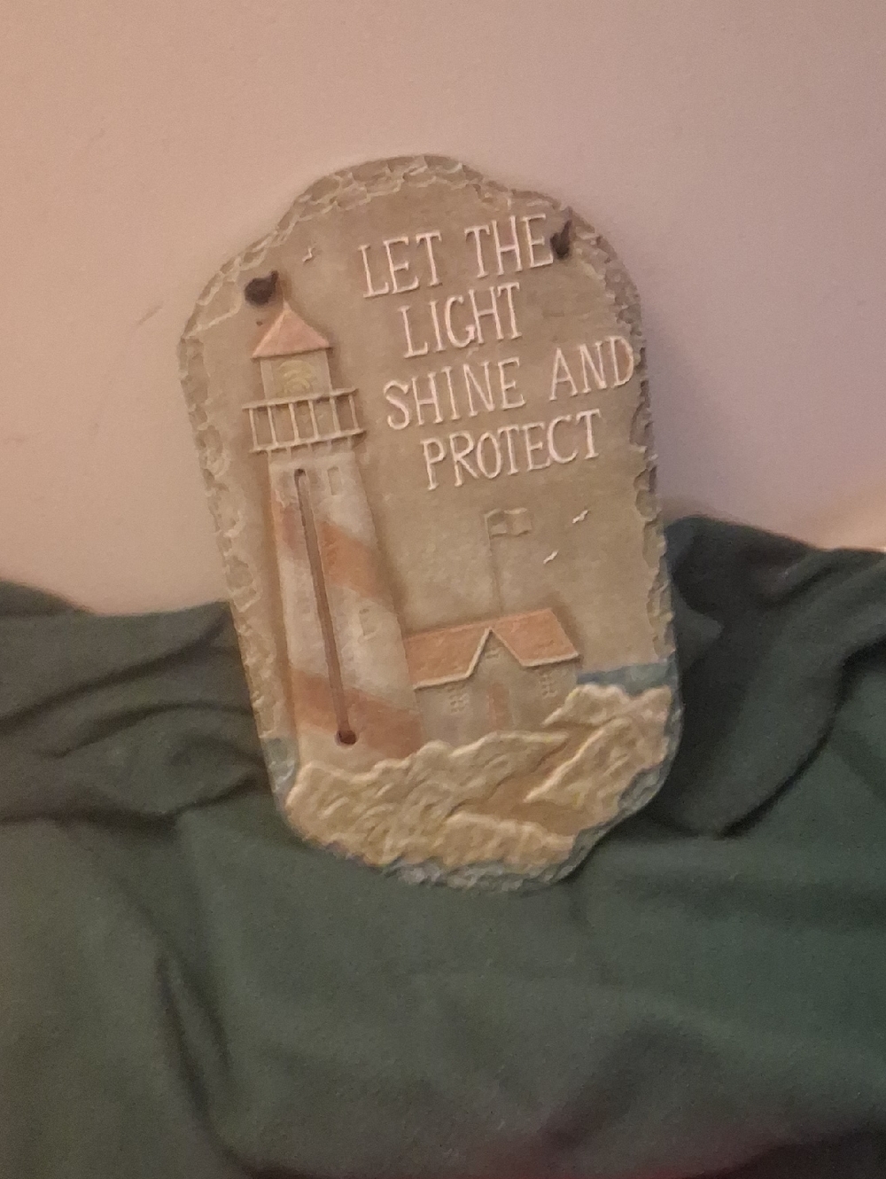 Coastal Lighthouse Wall Plaque - Beige